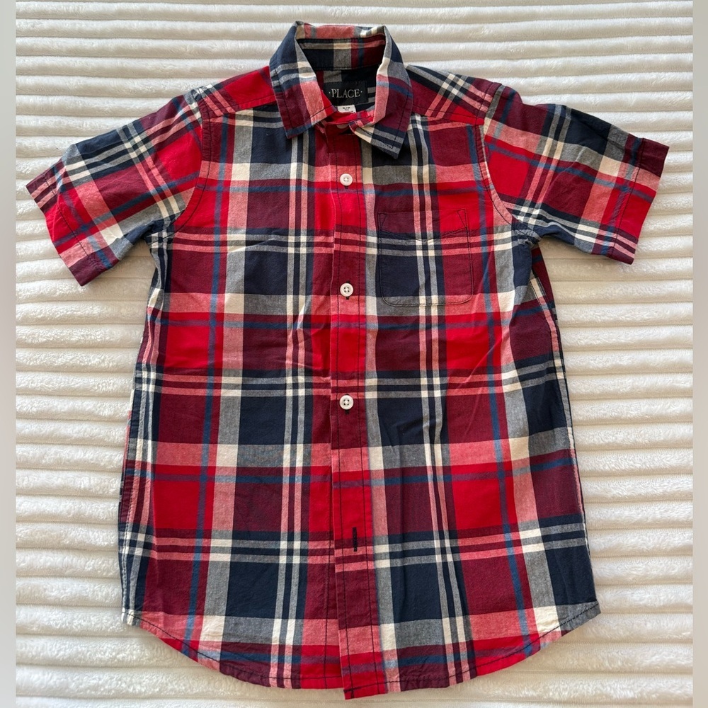 Place Red and Blue Plaid Shirt
